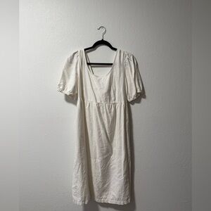 White linen Women's Dress